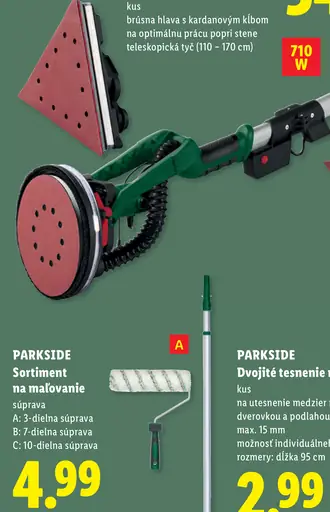 Parkside nástenná a stropná brúska, 710 W