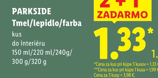 Parkside tmel/lepidlo/farba – Grout Repair