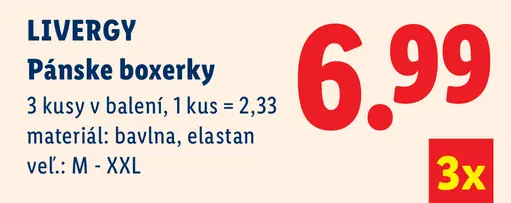 Livergy pánske boxerky