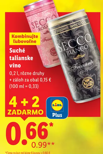 Secco Rosato suché talianske víno