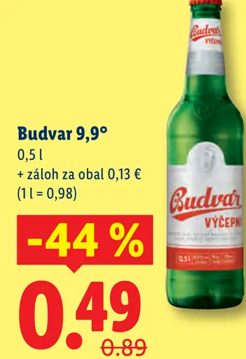 Budvar 9,9° plechovka