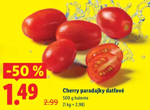 Cherry paradajky datľové