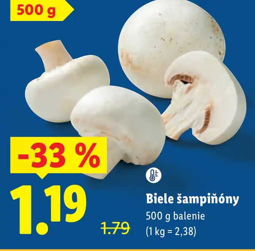 Biele šampiňóny