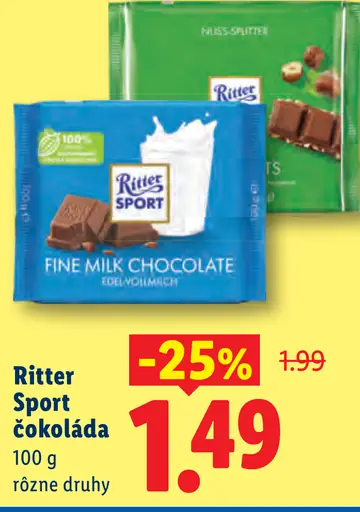 Ritter Sport čokoláda