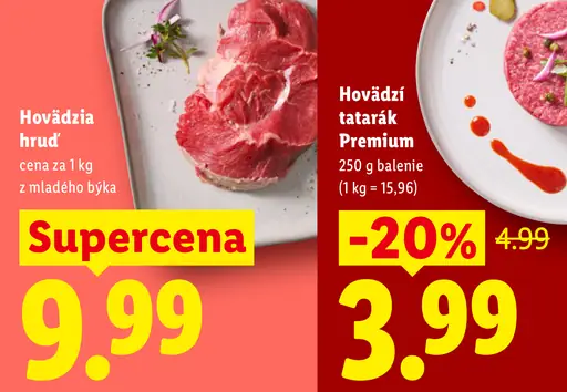 Hovädzí tatarák Premium