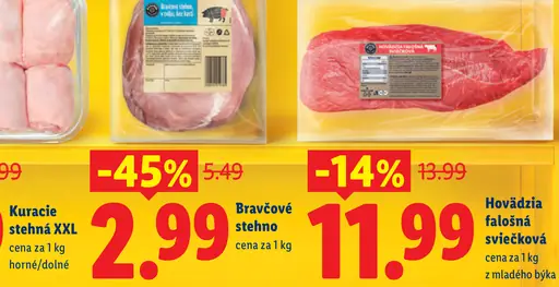 Mašiarová kuracie stehná XXL horné/dolné