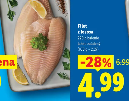 Filet z lososa ľahko zaúdený