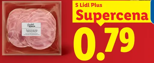 Čerstvá porcia šunková saláma premium