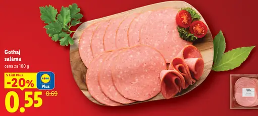 Čerstvá porcia Gothaj saláma