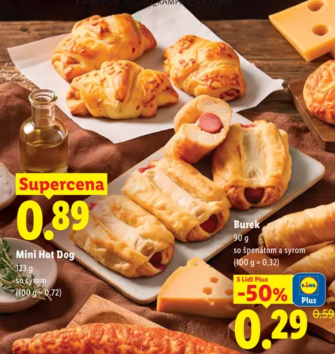 Burek so špenátom a syrom
