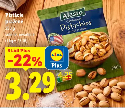 Alesto Pistácie pražené