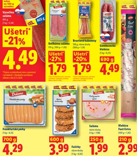 Dulano Delikatesná saláma