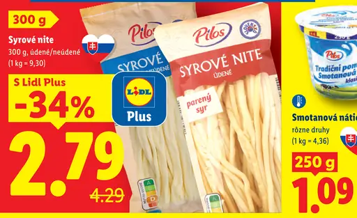 Pilos Syrové nite údené/neúdené