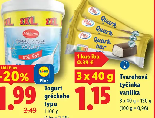 Milbona Jogurt gréckeho typu