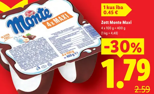 Zott Monte Maxi