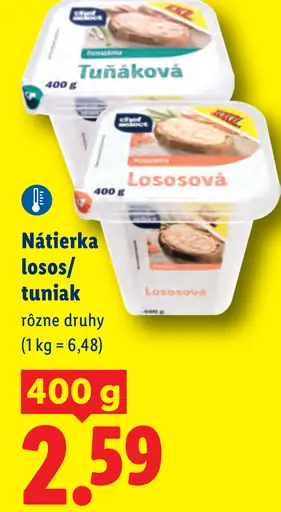 Chef Select nátierka lososová, tuniaková