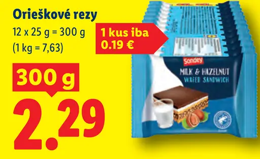 Sondey orechové rezy