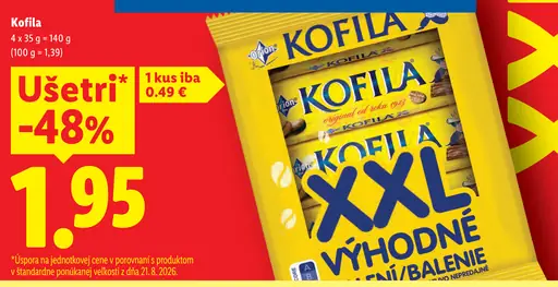 Orion Kofila, Kaštany čokoládové tyčinky
