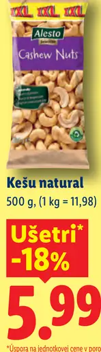 Alesto Kešu natural