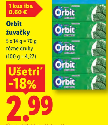 Orbit žuvačky