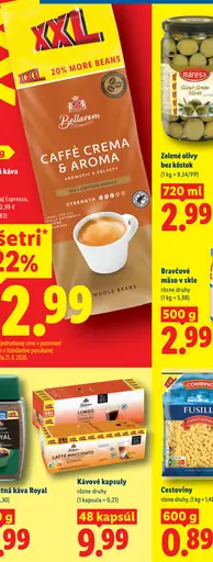 Bellarom zrnková káva Crema/Espresso