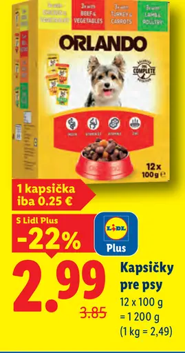 Orlando Kapsičky pre psy