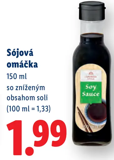 Vitasia sójová omáčka so zníženým podielom soli