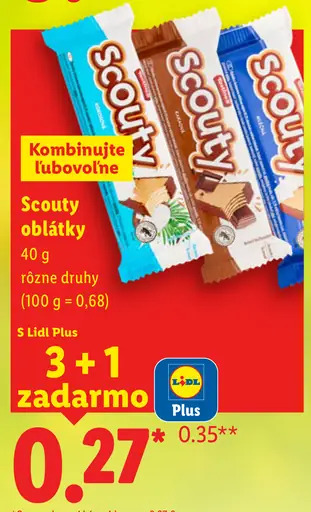 Scoty oblátky – rôzne druhy