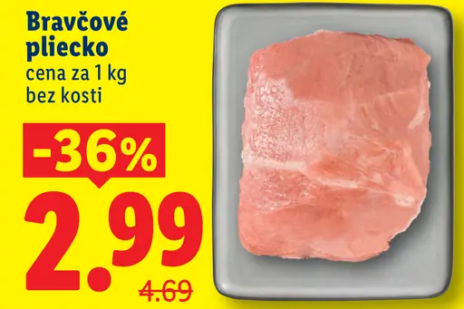 Bravčové pliecko bez kosti