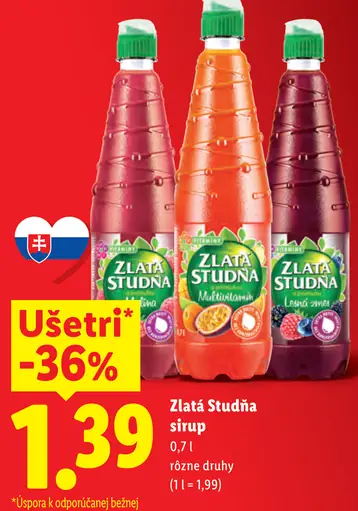 Zlatá studňa sirup