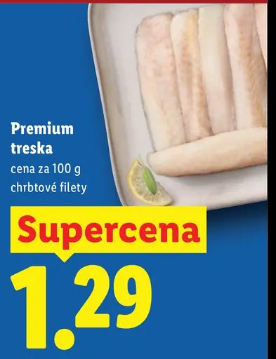 Premium treska chrbátové filety