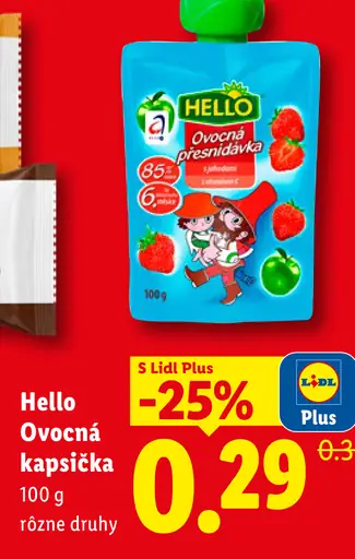 Hello ovocná kapsička