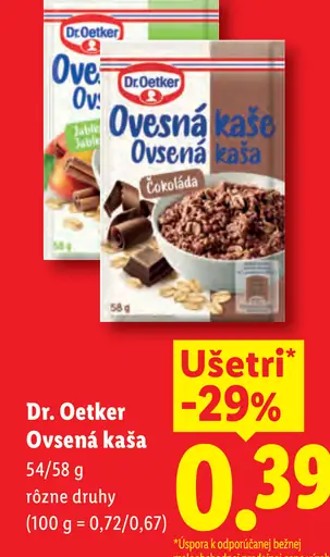 Dr. Oetker Ovsená kaša višne