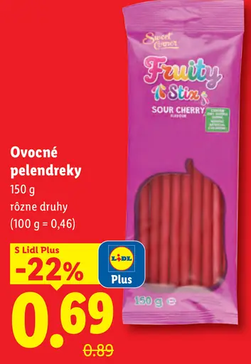 Sweet Corner ovocné pelendreky