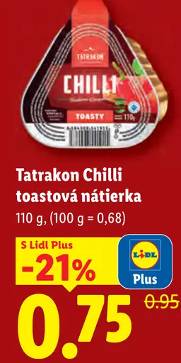 Tatrakon chilli toastová nátierka