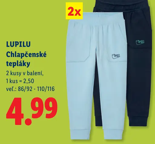 Lupilu chlapčenské tepláky