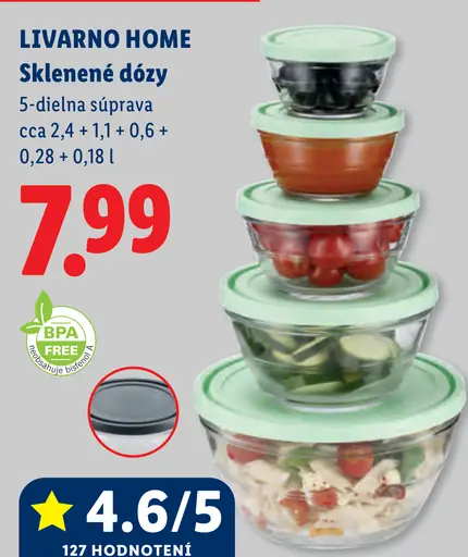 Livarno home Sklenené dózy