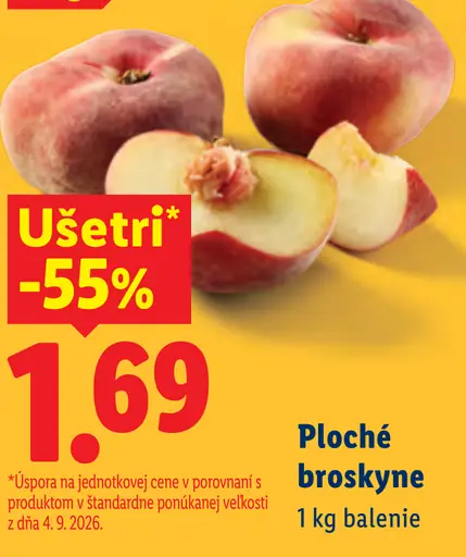 Ploché broskyne