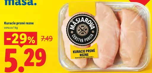 Mäsiarova kuracie prsné rezne