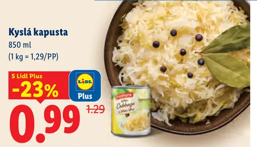 Freshona kyslá kapusta