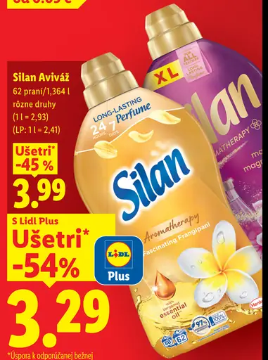 Silan aviváž rôzne druhy