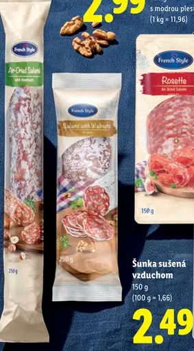 French Style saláma s vlašskými orechami