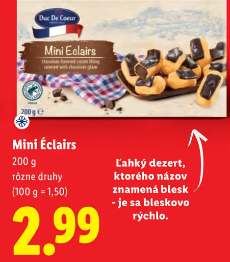 Duc De Coeur Mini Éclairs, rôzne druhy