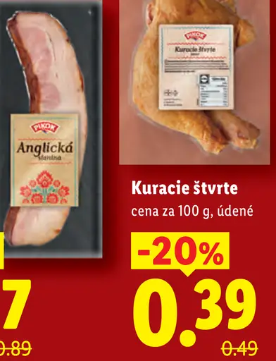 Pikok slanina, anglická a rôzne druhy