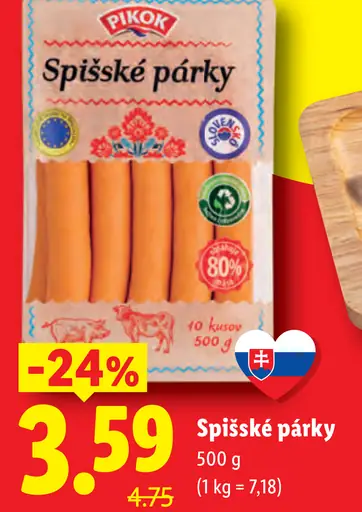 Pikok Spišské párky