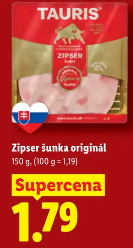 Tauris Zinser šunka originál