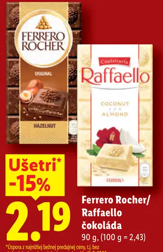 Ferrero Rocher Čokoláda