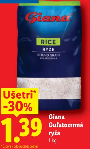 Giana Guľatozrnná ryža