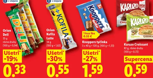 Orion Deli tyčinka viac druhov