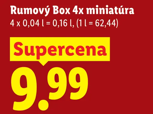 Rumový box – miniatúry rumov